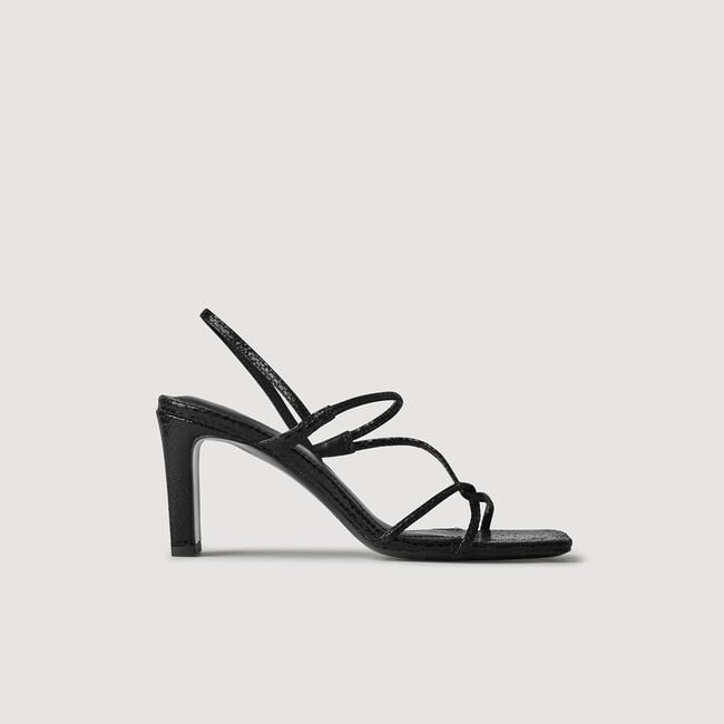 Sandals with narrow straps