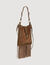 Leather and suede fringe bag
