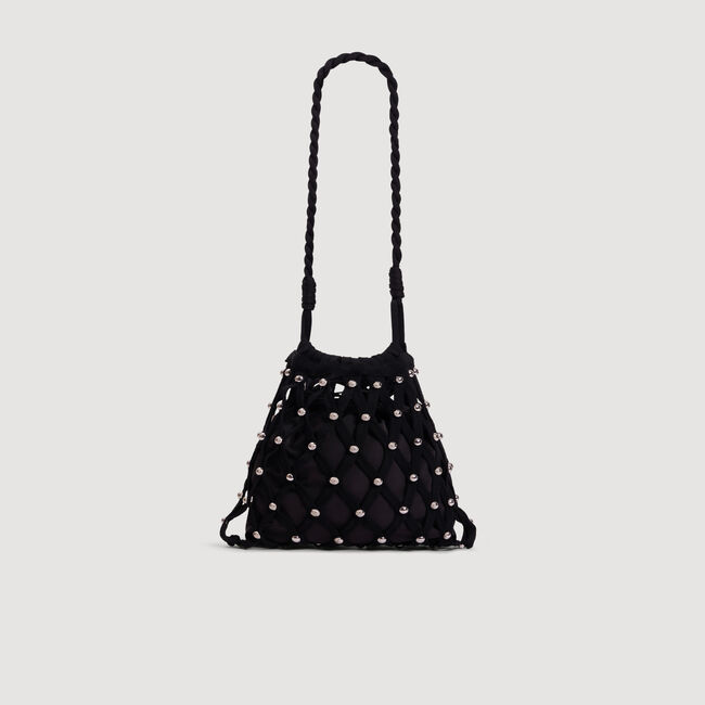 Studded net mesh bag
