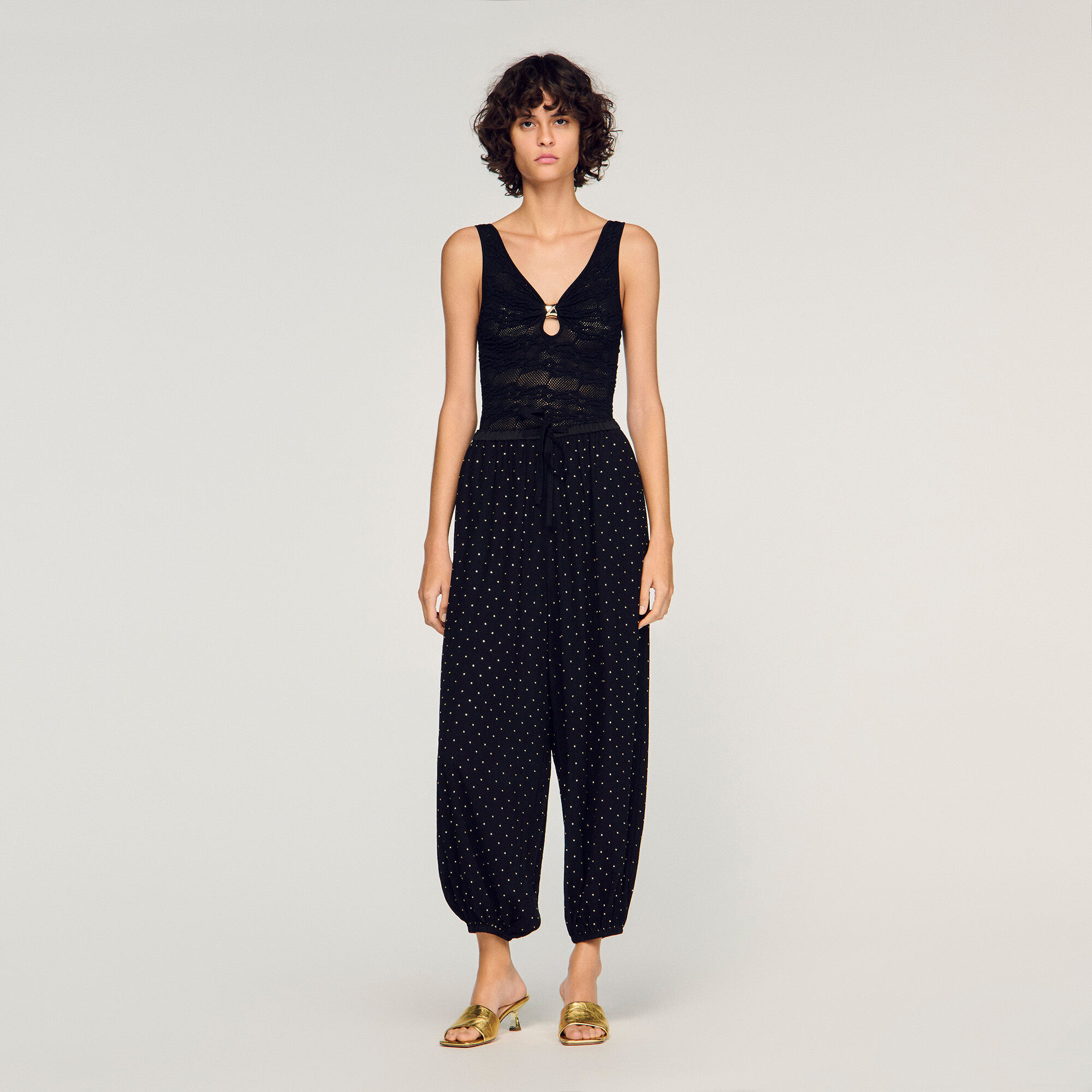 Jewelry detail knit bodysuit
