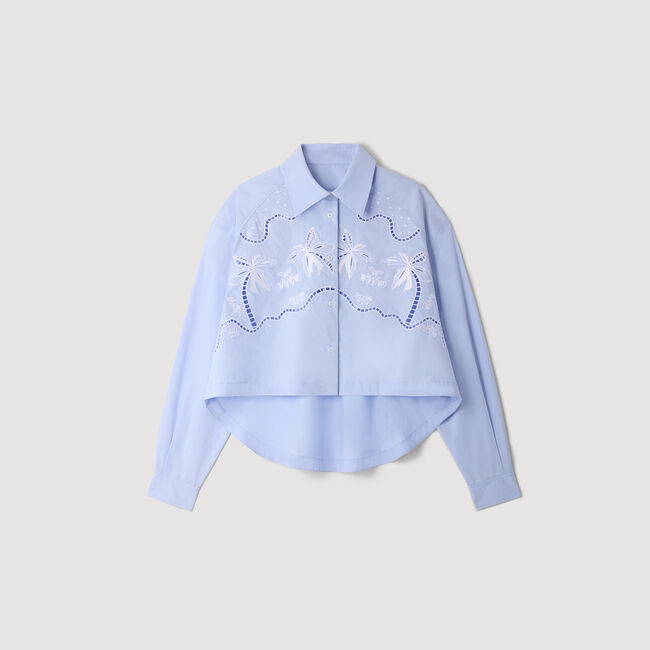 Embroidered cotton shirt