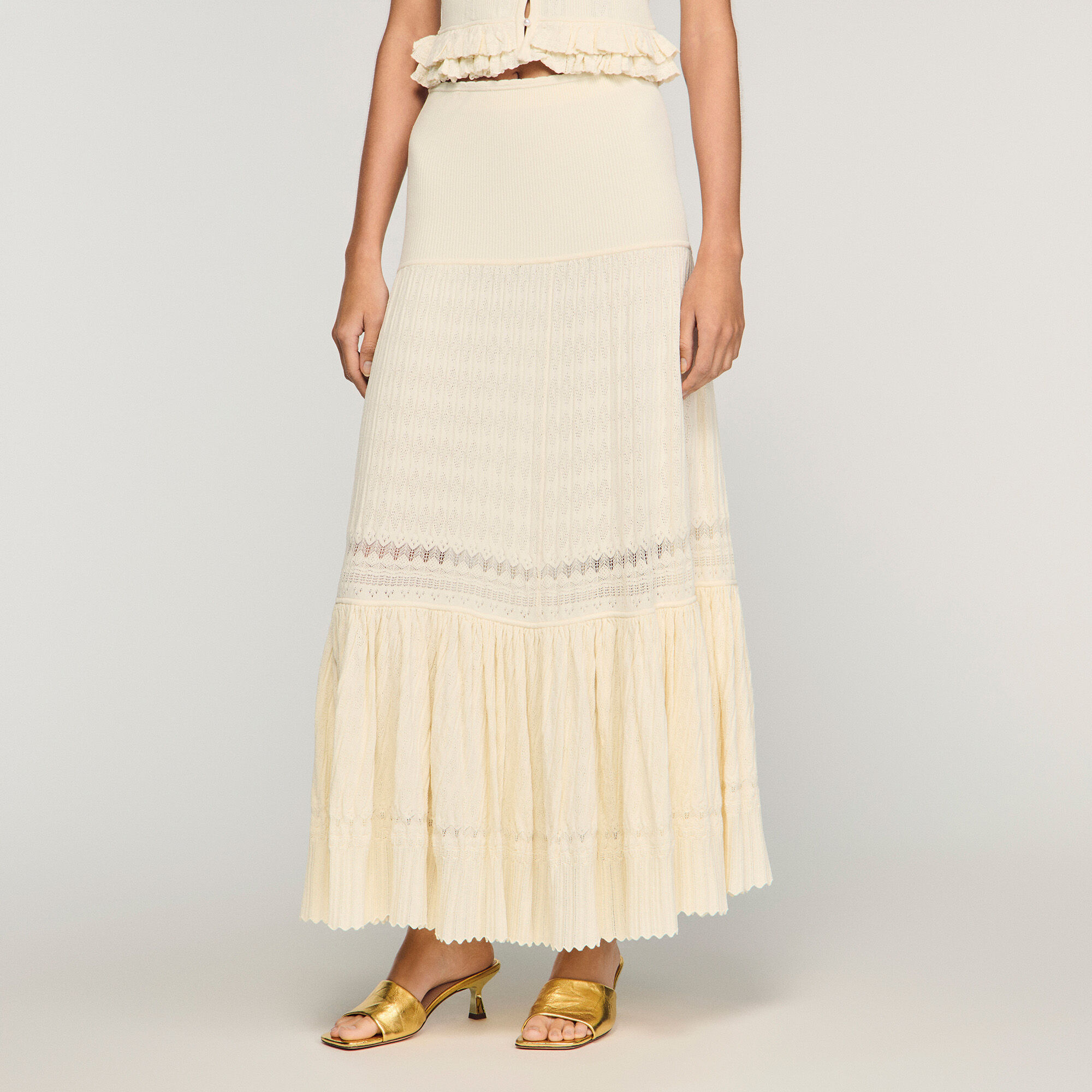 Maxi knit skirt