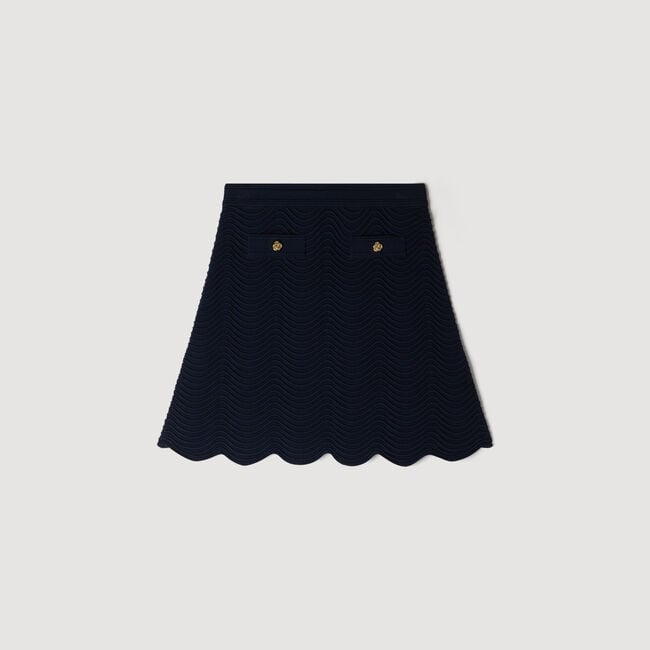Mini knit skirt