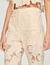 Guipure lace trousers