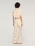 Guipure lace trousers