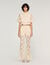 Guipure lace trousers