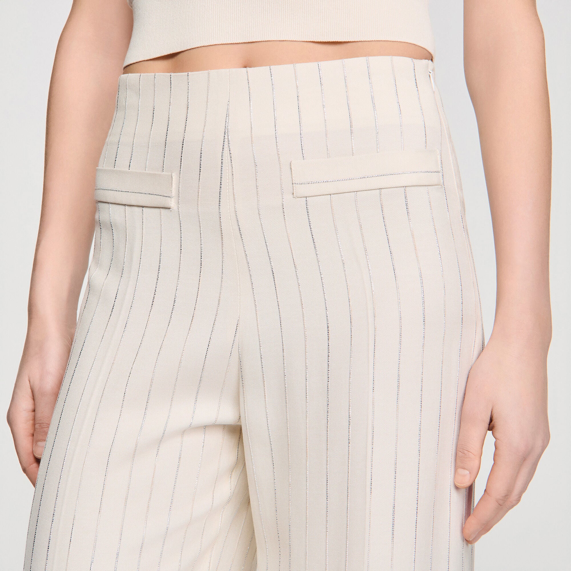 Striped trousers