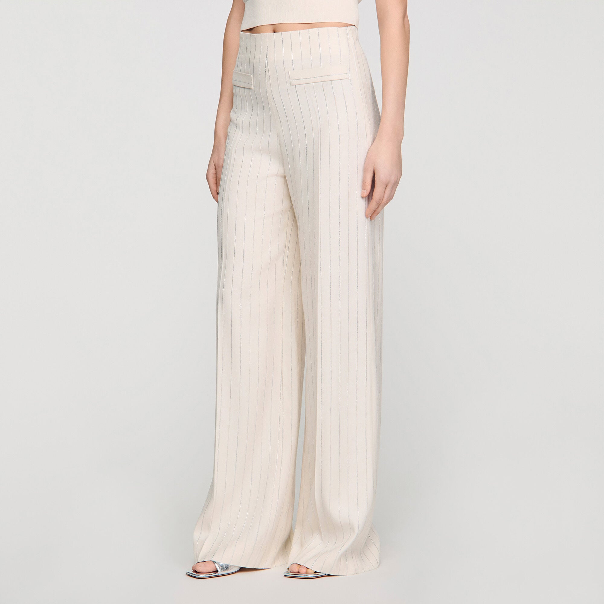 Striped trousers