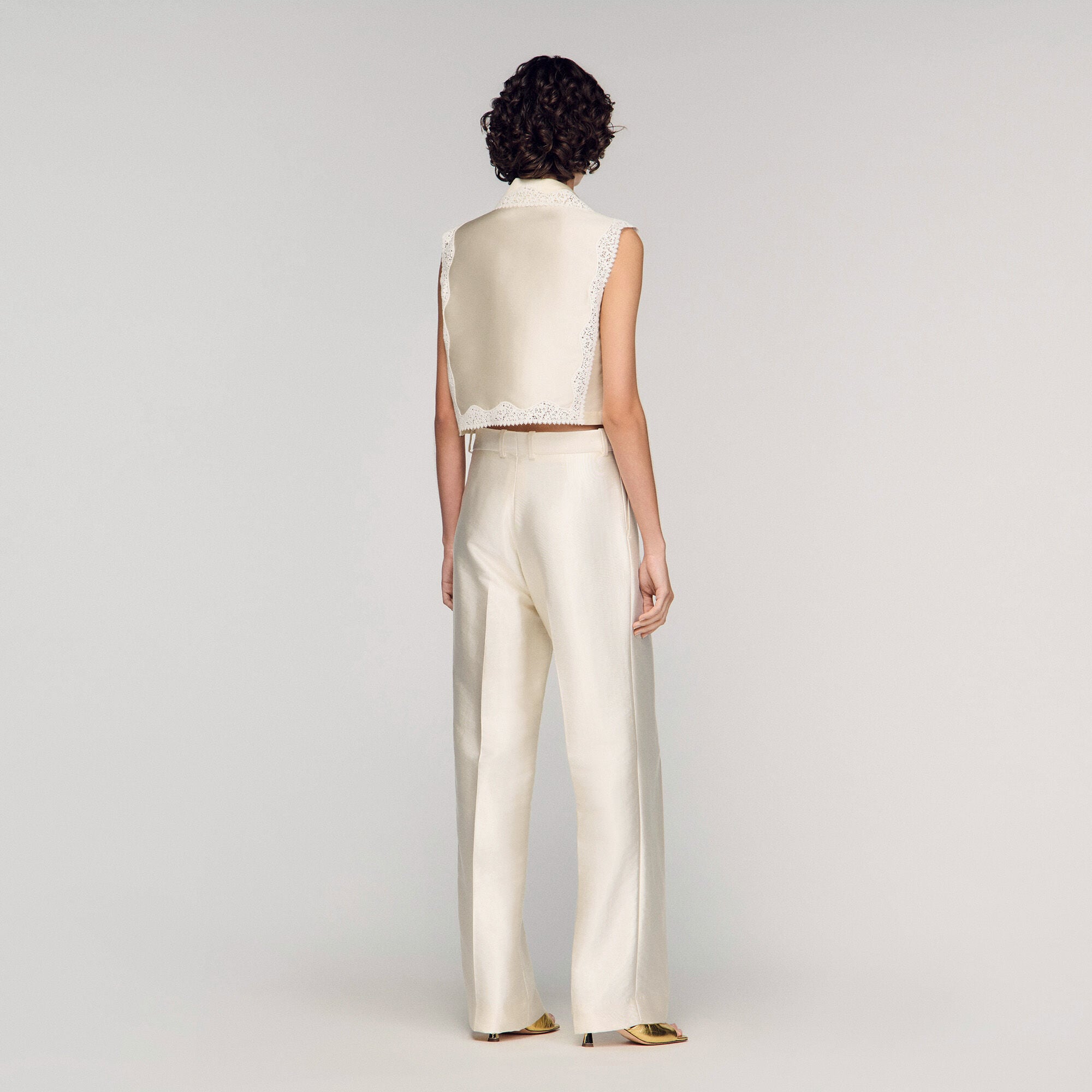 Satin trousers