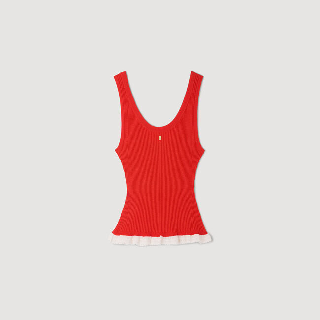 Knit and lace top
