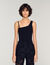 Asymmetric knit top