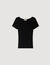 Openwork collar knit top