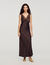 Lace collar maxi dress