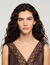 Lace collar maxi dress