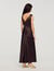 Lace collar maxi dress