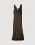 Lace collar maxi dress