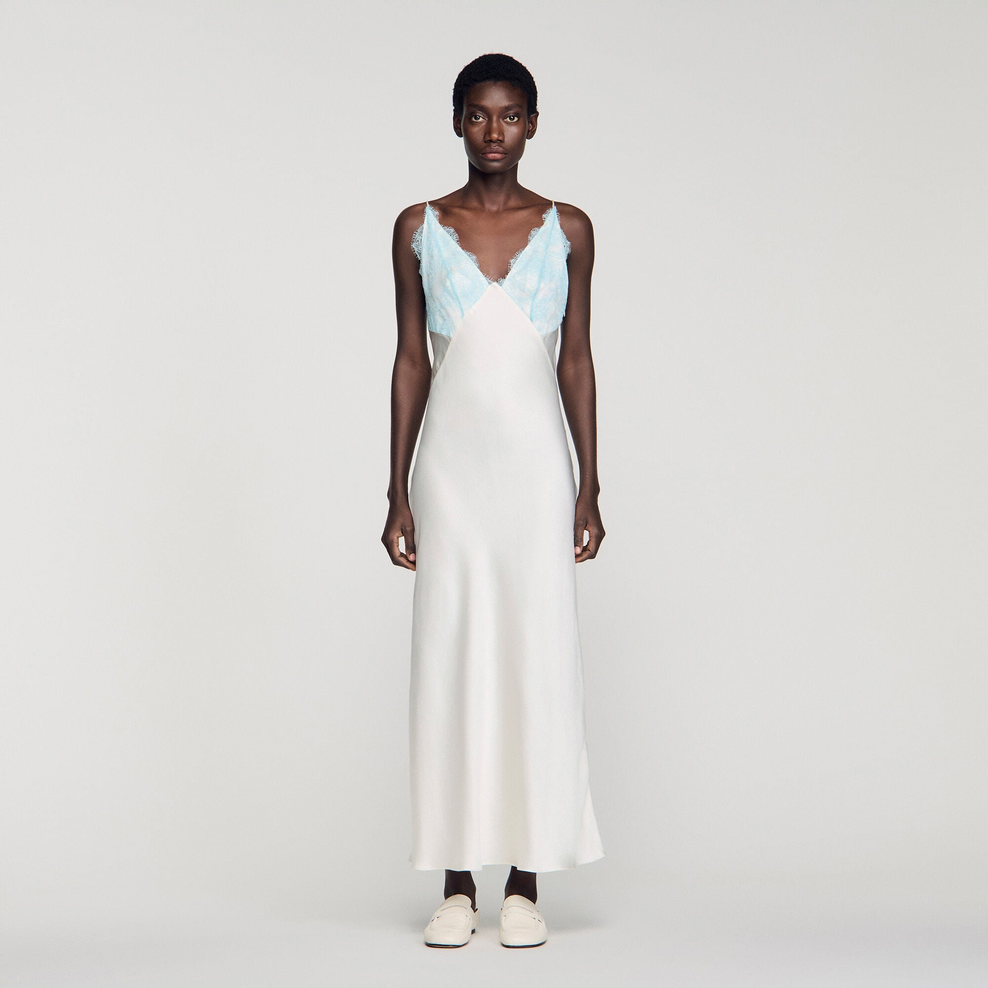 Lingerie-style maxi dress