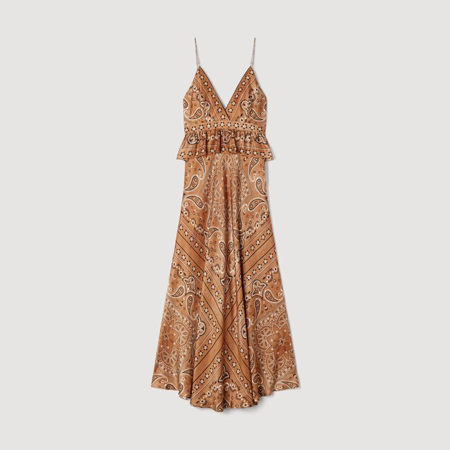 Bandana-print maxi dress