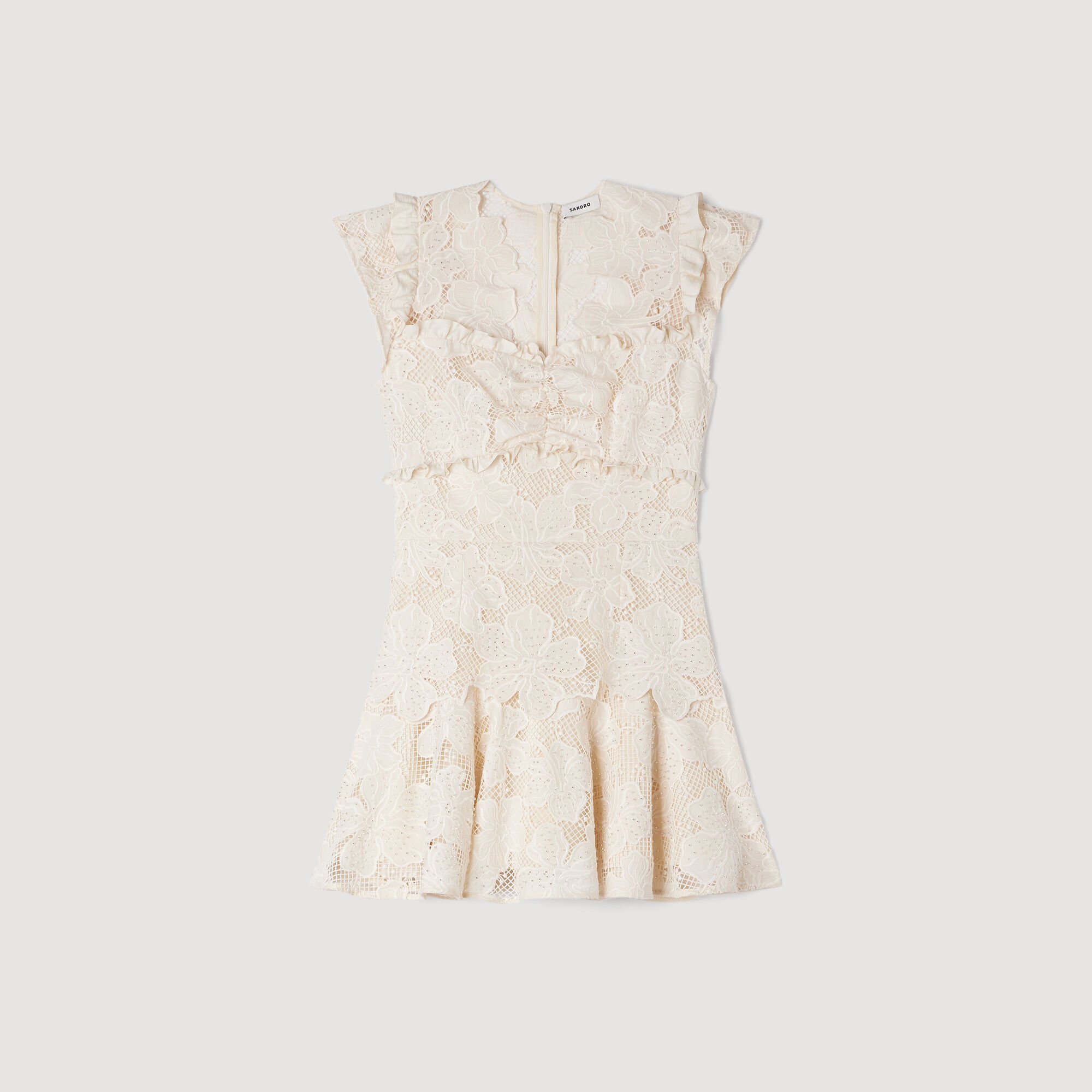 Mini guipure dress