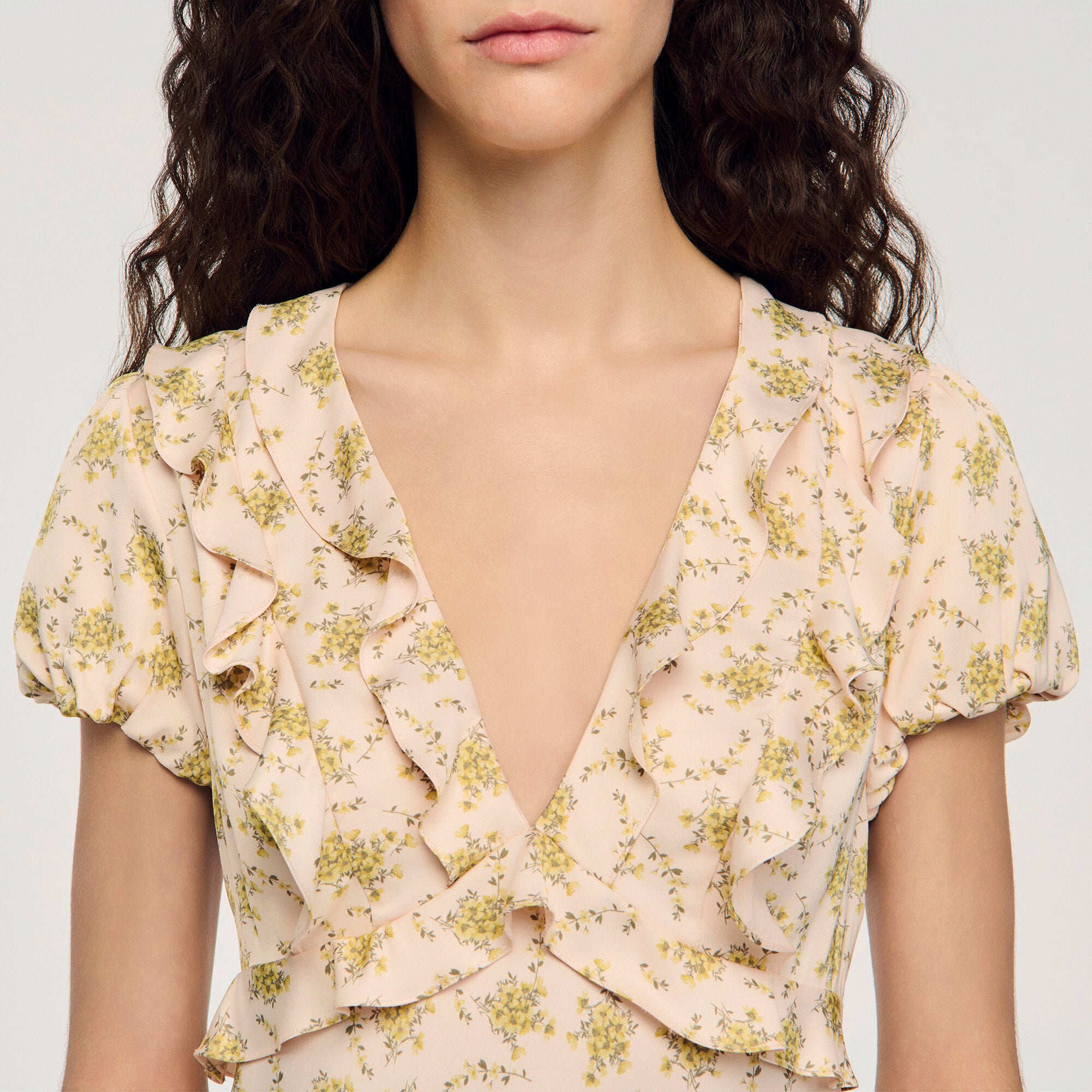 Floral print mini dress