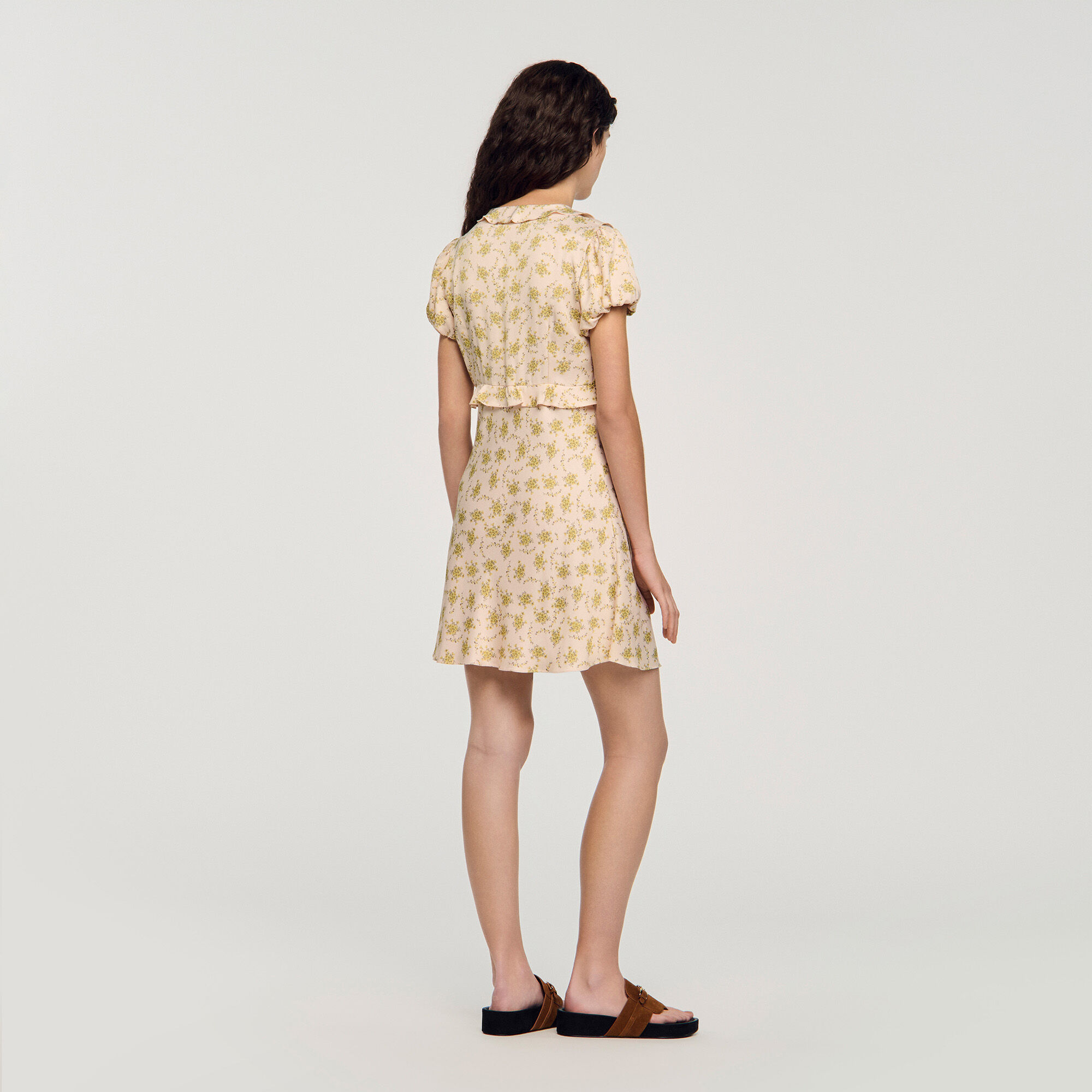 Floral print mini dress