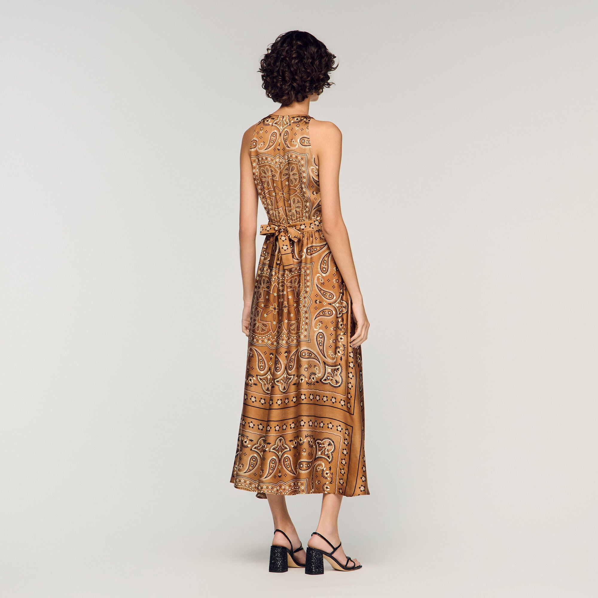 Bandana-print maxi dress