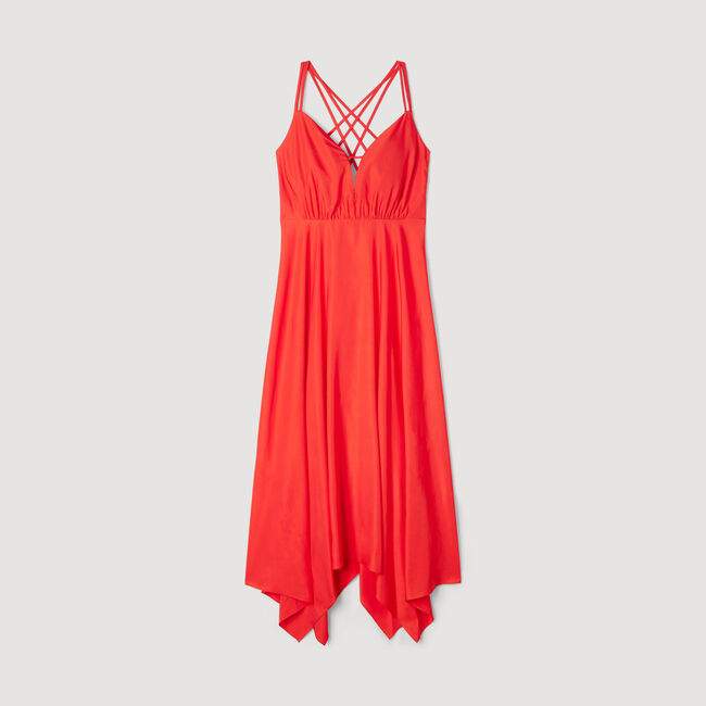 Asymmetric maxi dress