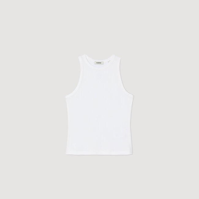 Embroidered vest top
