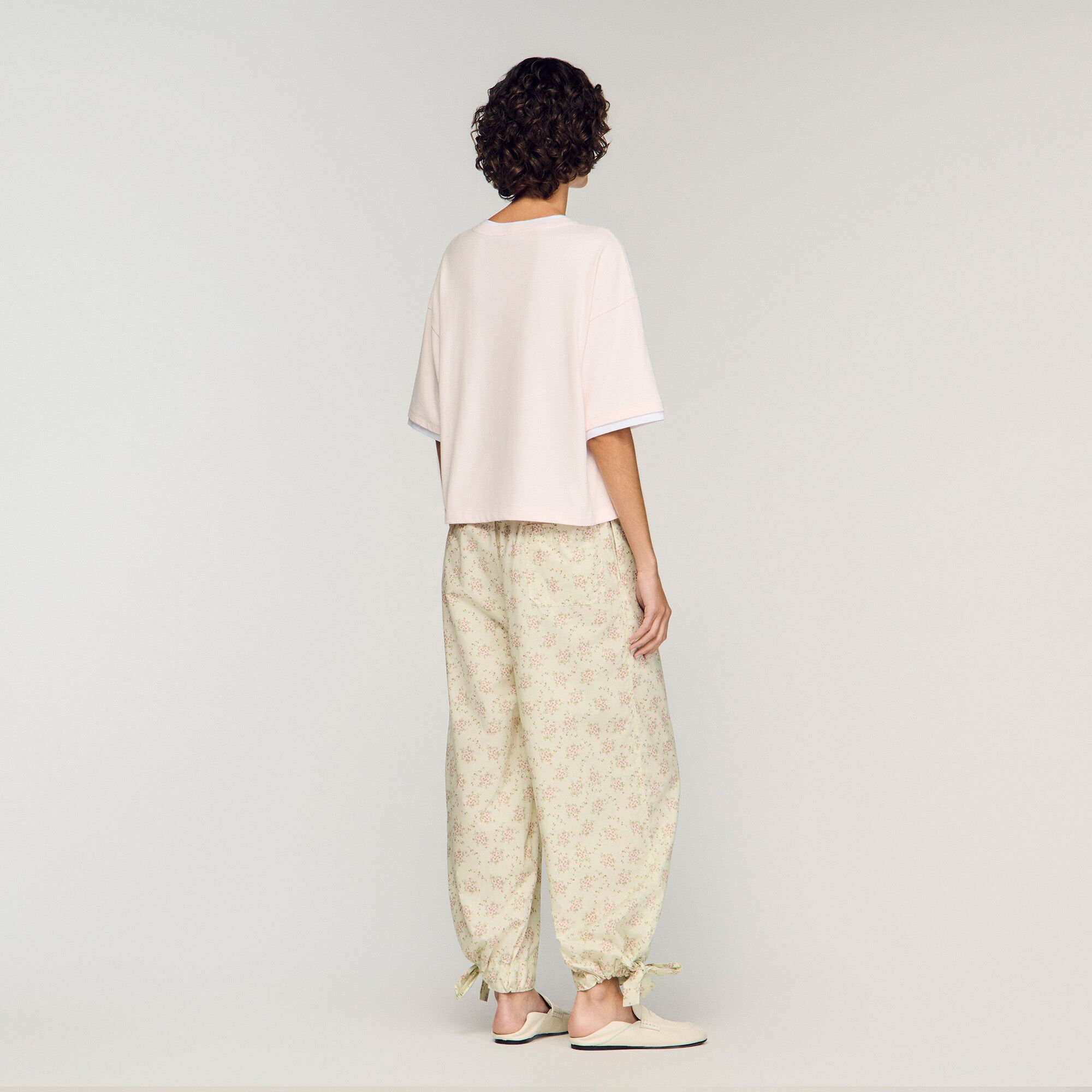 Embroidered logo cotton T-shirt