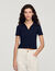 Pearl polo collar