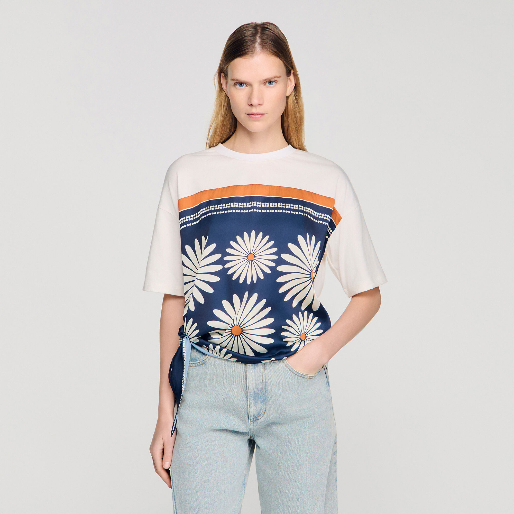 Scarf print T-shirt