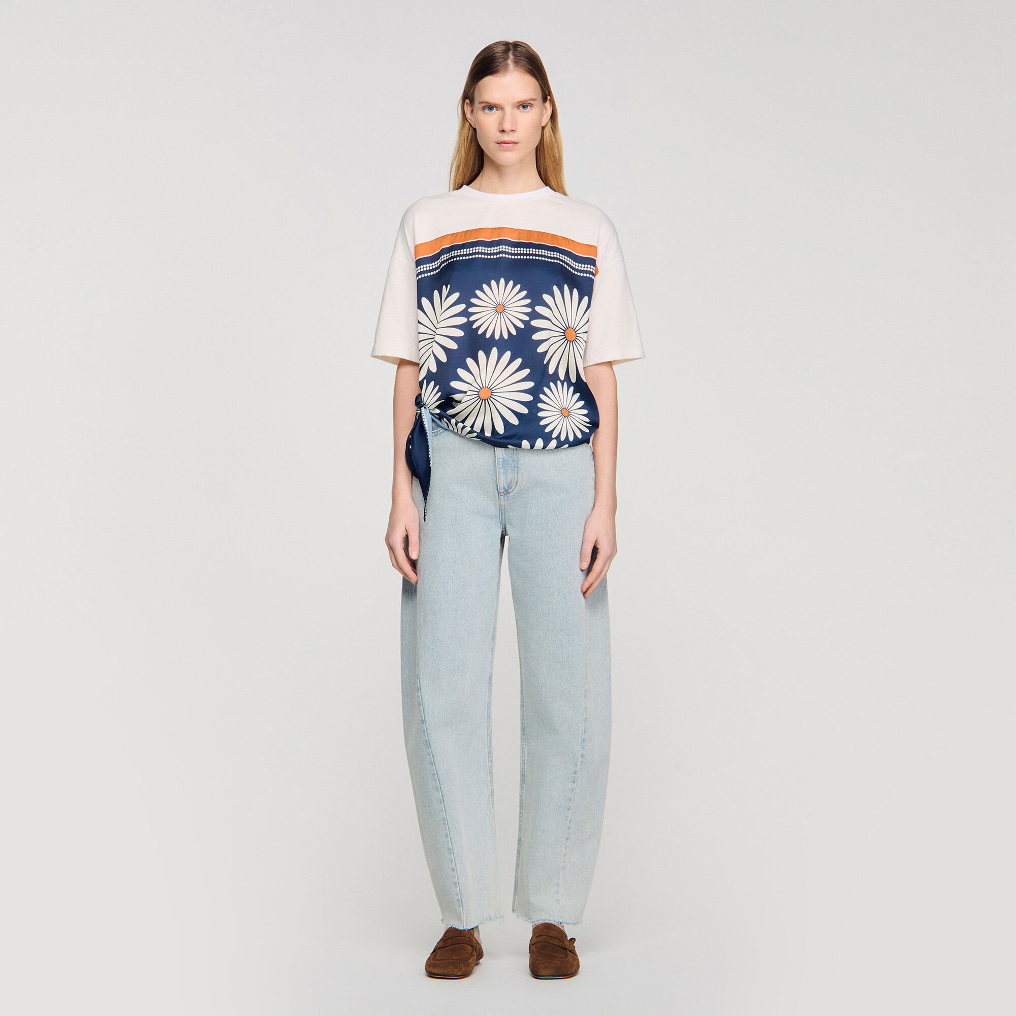 Scarf print T-shirt