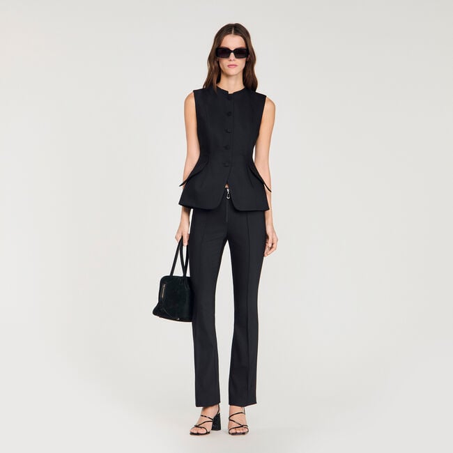 Peplum vest