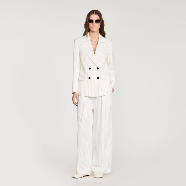 Striped tailored jacket