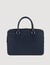 Large grained leather briefcase