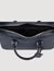 Large grained leather briefcase