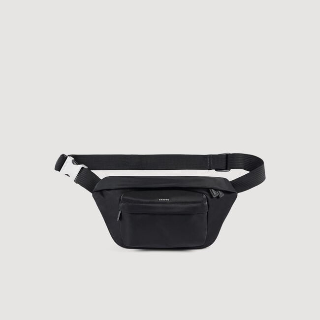 Technical fabric shoulder bag