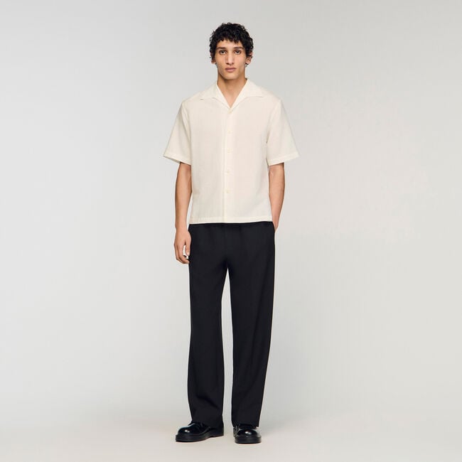 Cotton and linen shirt