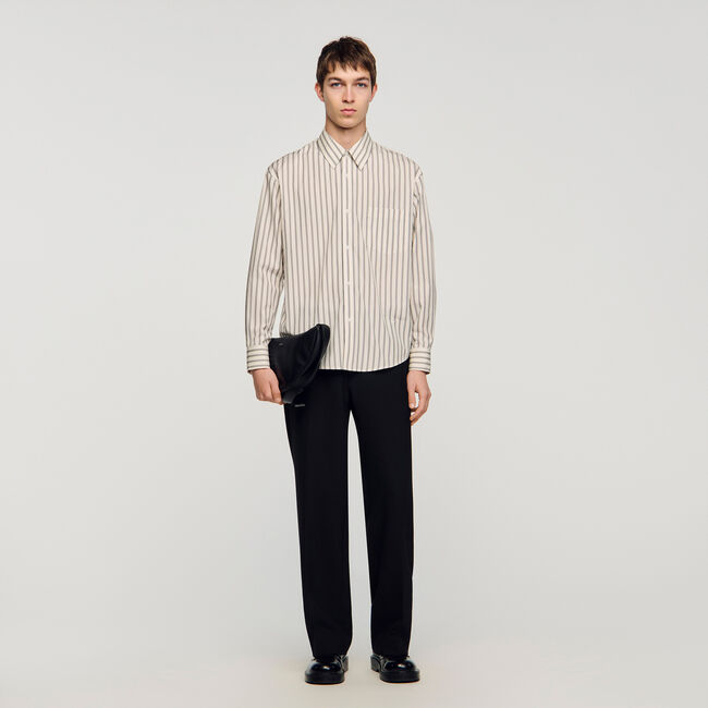 Striped cotton shirt