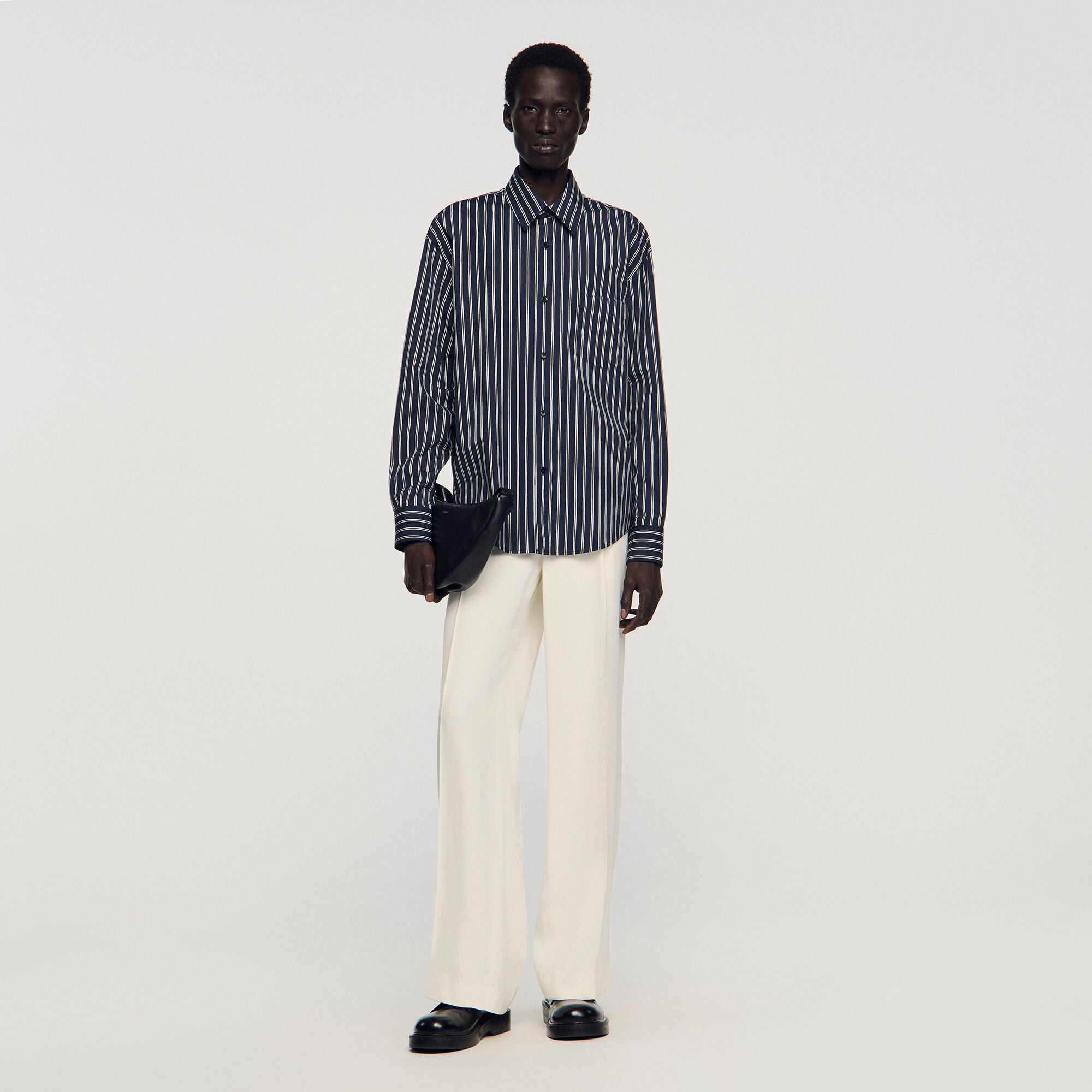 Striped cotton shirt