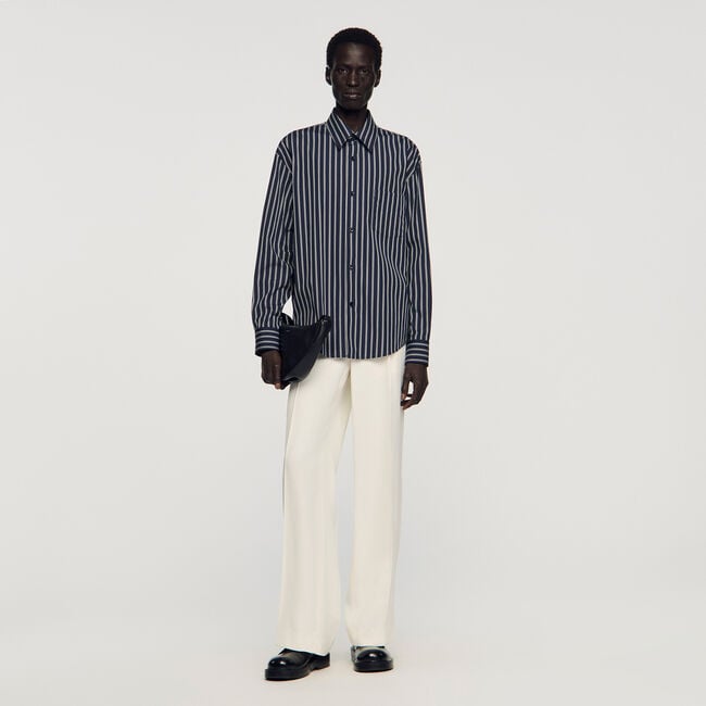 Striped cotton shirt