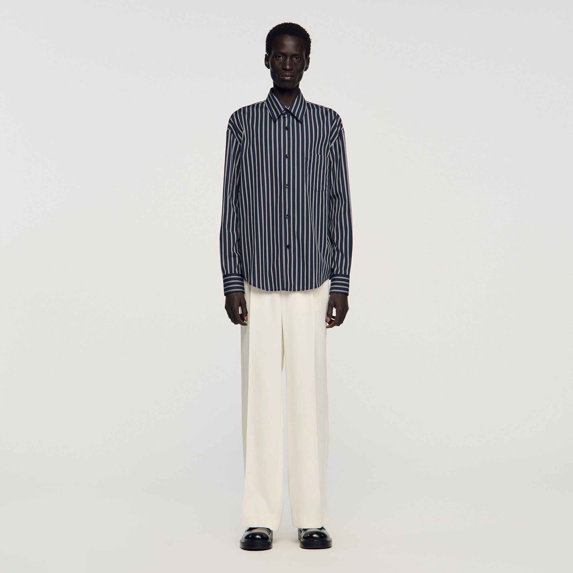 Striped cotton shirt