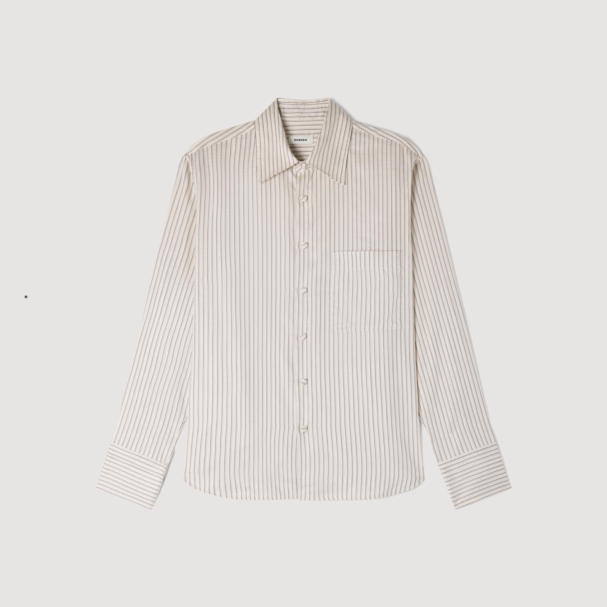 Striped loose-fit shirt