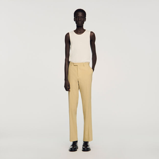 Wool suit trousers