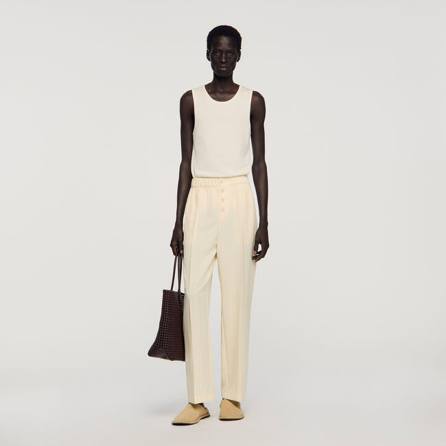 Flowing elasticated trousers