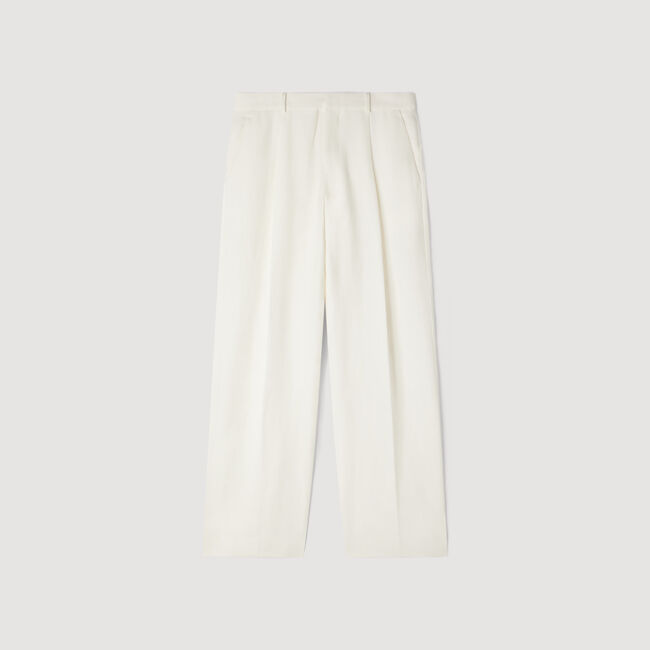Linen suit trousers