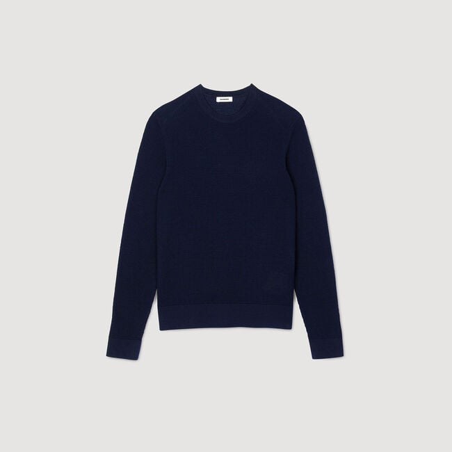 Textured knit sweater