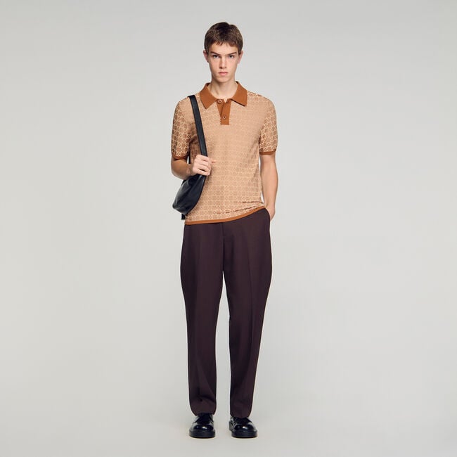Square Cross polo shirt