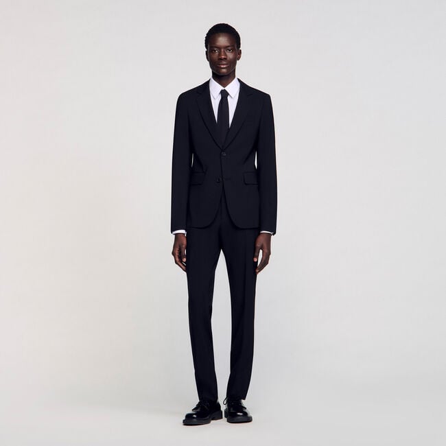 Virgin wool suit jacket