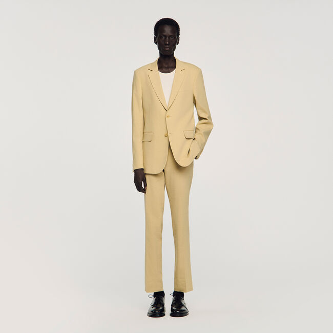 Classic linen suit jacket